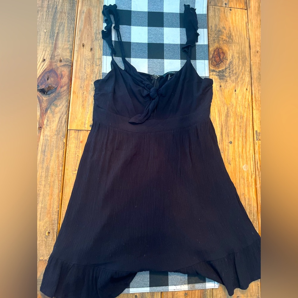 Short black summer dress